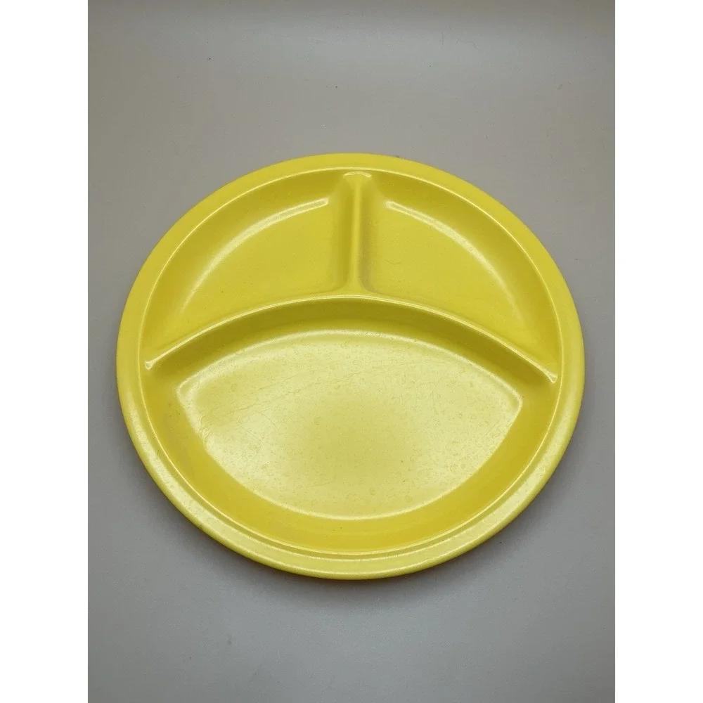 Halloween‎ Mummy & Spider Plate & Matching Yellow Divided Toddler Plate